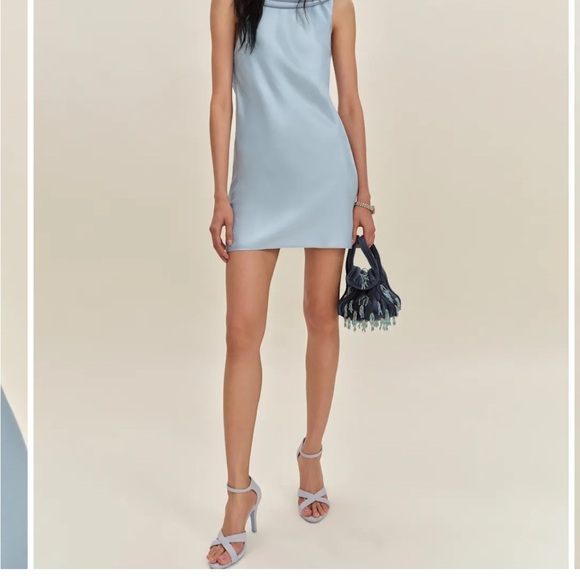 Reformation Light Blue Mini Dress - Picture 2 of 5